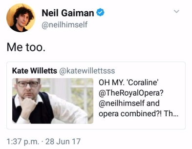 Neil Gaiman Retweet